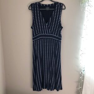 Navy Polka Dot Dress